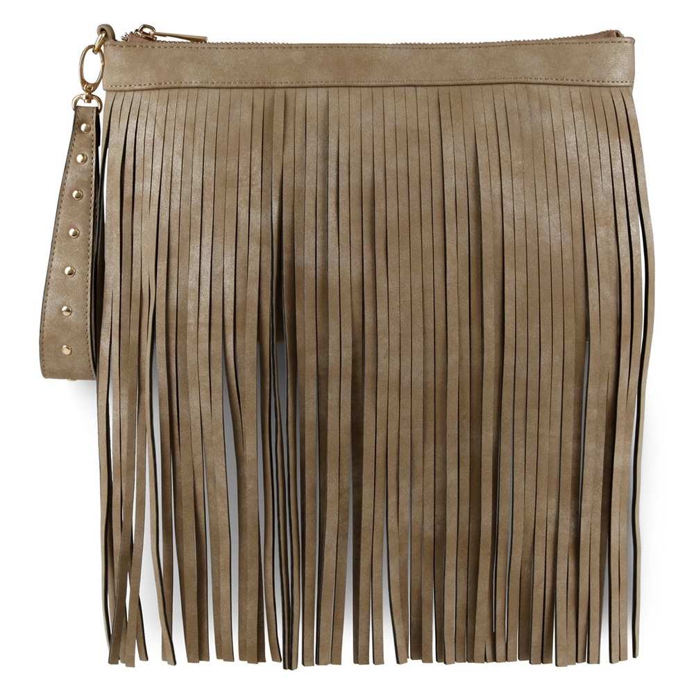 ALDO wristlet canto fringe bag